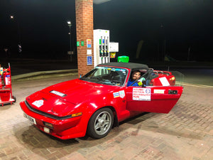 Hamilton Classic support Triumph TR7V8 Grinnall on Club Triumph Round Britain Reliability Run