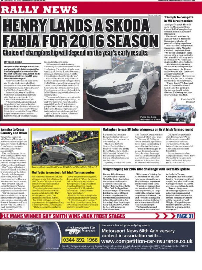 Motorsport News covers our TR7V8 circuits rally entry at Brands Hatch