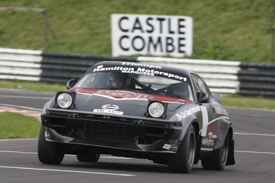 Rally car testing at Castle Combe